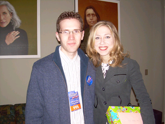 Patrick with Chelsea Clinton